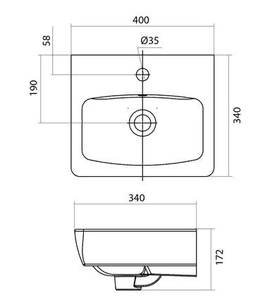 Раковина Santek Нео 40 1WH302183