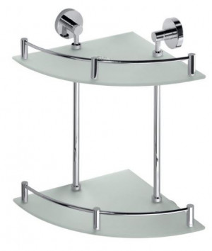 Полочка Bemeta Omega 104202142 угловая двойная