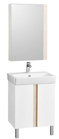 Комплект тумба Акватон Кантри 60 с раковиной Нео 60 1A2574K0AHB20