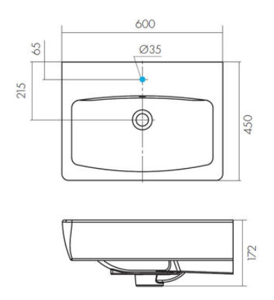 Комплект тумба Акватон Кантри 60 с раковиной Нео 60 1A2574K0AHB20
