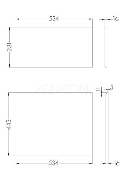 Фасад Акватон Лондри 60 1A274801LHDR0 дуб рустикальный комплект