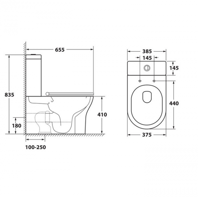 Унитаз напольный безободковый OWL Eter Cirkel-G OWLT190202  с микролифтом