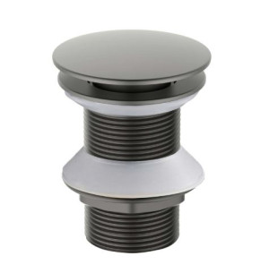 Донный клапан сифона Aquatek AQ6003BGM без перелива оружейная сталь