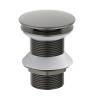 Донный клапан сифона Aquatek AQ6003BGM без перелива оружейная сталь