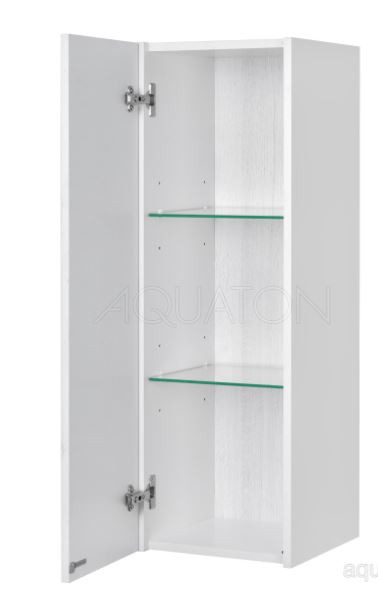 Шкафчик Акватон Сакура 1A220803SKW8L левый ольха наварра белый глянец