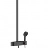 Душевая система Hansgrohe Pulsify S Showerpipe 260 2jet EcoSmart с ShowerTablet Select 400 24241670 с термостатом черный матовый