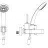 Смеситель Bravat Spring F679113C-B для ванны