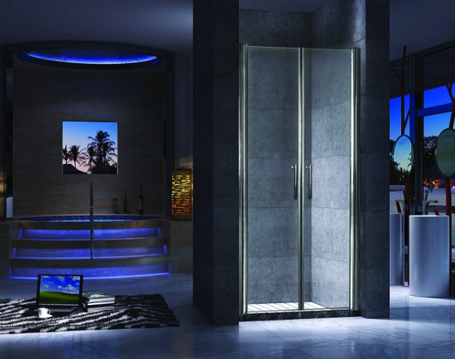 Душевая дверь Esbano ES-100-2LD 100 прозрачное