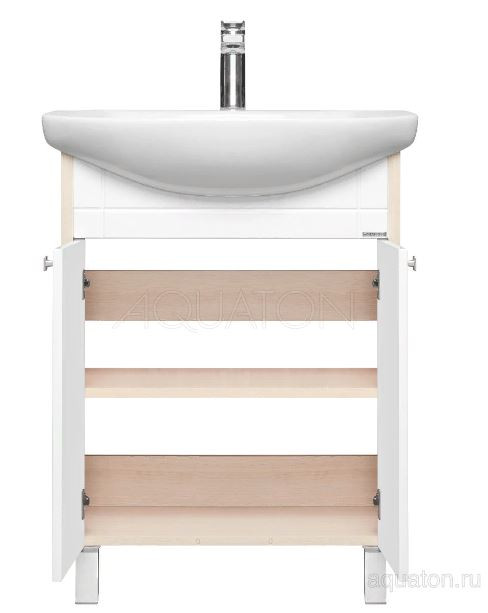 Тумба под раковину Акватон Альпина 65 дуб молочный 1A133401AL530