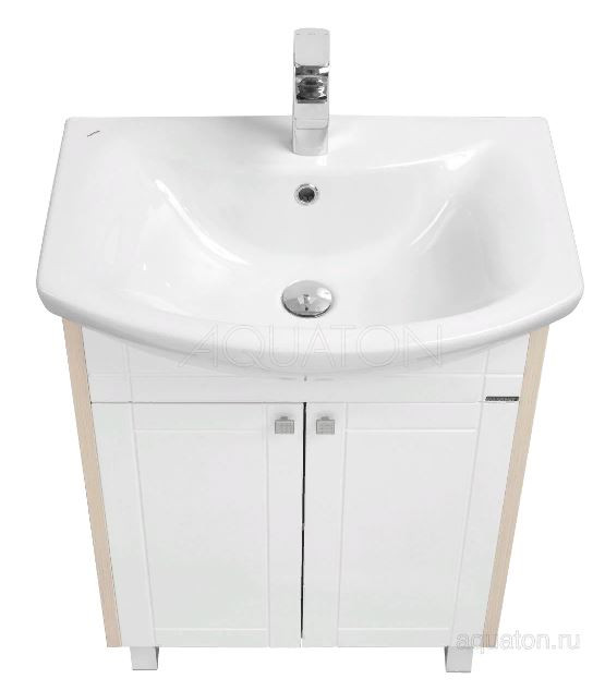 Тумба под раковину Акватон Альпина 65 дуб молочный 1A133401AL530