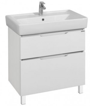 Тумба под раковину Акватон Дакота 80 1A202901DAAY0 белая выбеленное дерево