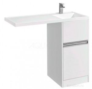 Комплект тумба Акватон Лондри 40 с раковиной Лондри 105 правая 1A2360K0LH010
