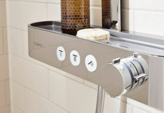 Душевая система Hansgrohe Pulsify S Showerpipe 260 2jet EcoSmart с ShowerTablet Select 400 24241000 с термостатом