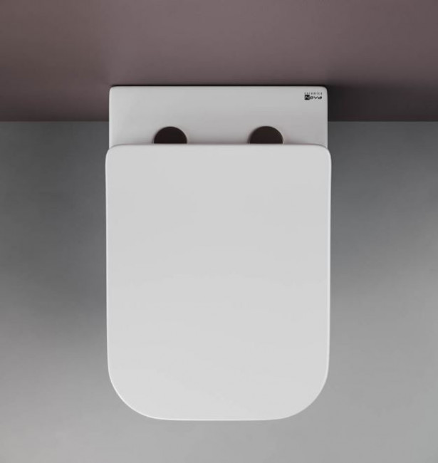 Унитаз подвесной Ceramica Nova Cubic Rimless CN1806 безободковый с микролифтом