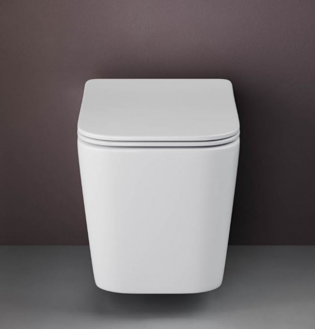 Унитаз подвесной Ceramica Nova Cubic Rimless CN1806 безободковый с микролифтом