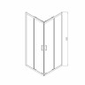 Душевой уголок Vincea Alpha 80*80 VSS-3AL800MT текстурное