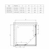 Душевой уголок Vincea Alpha 80*80 VSS-3AL800MT текстурное