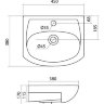 Раковина Santek Акванью 45 1WH110150