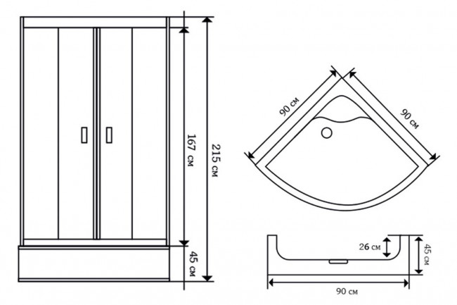 Душевая кабина Niagara NG-112-15 90*90