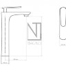 Смеситель NT Bagno NT7711Н для раковины высокий