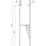 Шкаф-колонна Акватон Сакура 1A219903SKW8L левая ольха наварра белый глянец