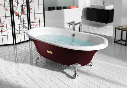 Ванна чугунная Roca Newcast 233650003 170*85 бургундия