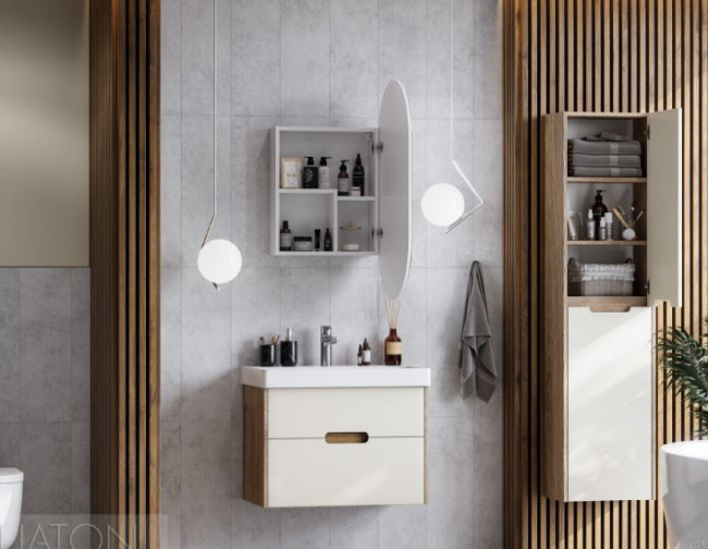 Зеркальный шкаф Акватон Оливия 1A254502OL010