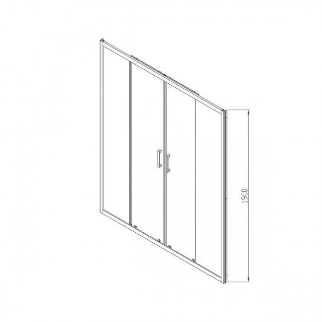 Душевая дверь Vincea Alpha 170 VDS-3AL2170CL прозрачное