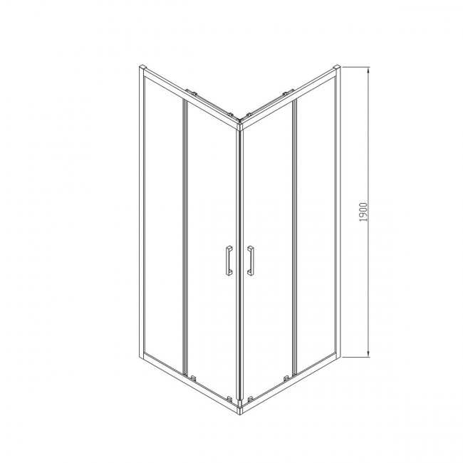 Душевой уголок Vincea Alpha 90*90 VSS-3AL900CL прозрачное