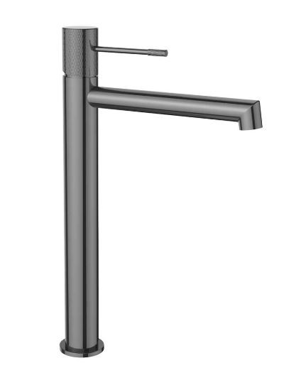 Смеситель Vincea Desire VBF-1D2GM для раковины высокий вороненая сталь