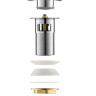Донный клапан сифона Aquatek AQ6004CR с переливом хром