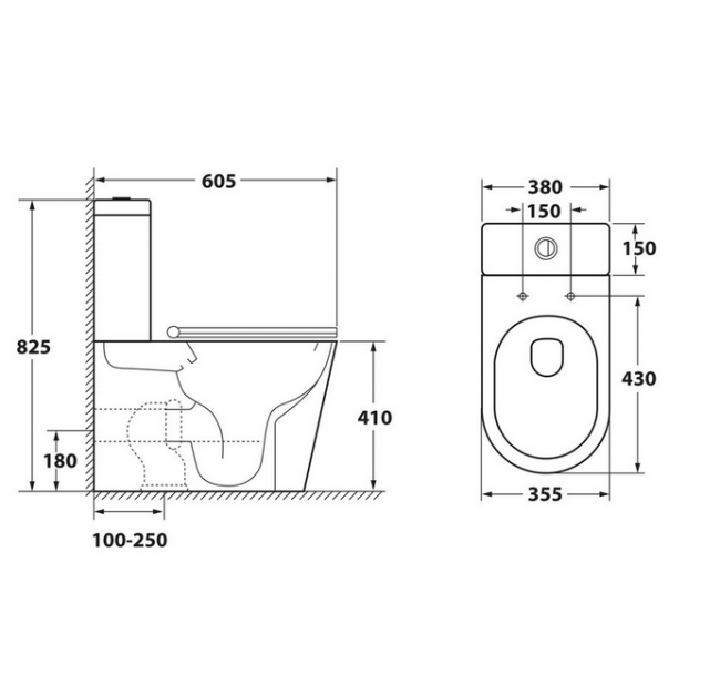 Унитаз напольный безободковый OWL Vind Cirkel-G OWLT190303 с микролифтом