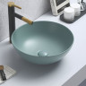 Раковина CeramaLux 104MLG-6 41,5*41,5 накладная зеленый матовый