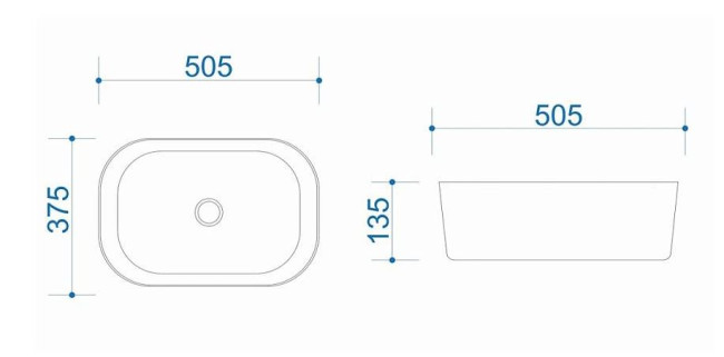 Раковина Maretti Florenza FL13NS45-844 50,5*37,5 накладная