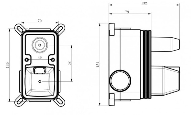Душевая система Milacio Ultra MCU.150.MB встраиваемая черный матовый