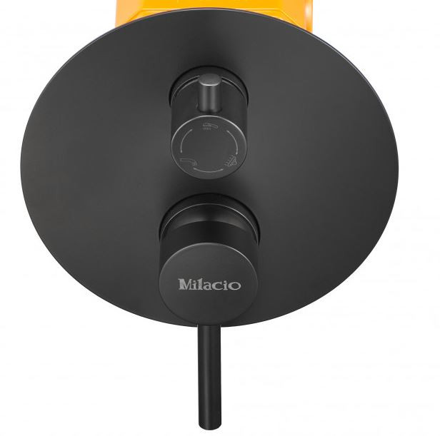 Душевая система Milacio Ultra MCU.150.MB встраиваемая черный матовый