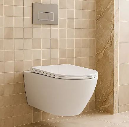 Унитаз подвесной Azario Uno AZ-2380 безободковый с сиденьем микролифт