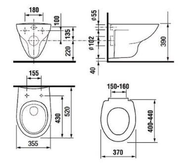 Комплект инсталляции Roca с унитазом Mateo 893100010