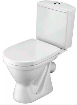 Унитаз-компакт Santek Алькор 1WH302140 антивсплеск диагональный выпуск сиденье без микролифта