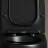 Унитаз подвесной Ceramica Nova Metropol Rimless CN4002MB безободковый с микролифтом черный матовый
