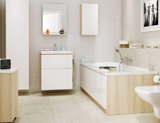 Модуль для ванны Cersanit Smart 170 ясень/белый PM-SMART*170/Wh