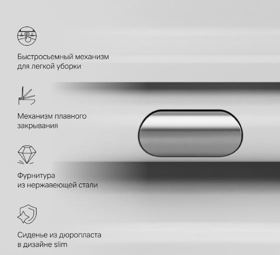 Унитаз подвесной Am.Pm Func FlashClean C8F1700MWSC безободковый с микролифтом белый матовый