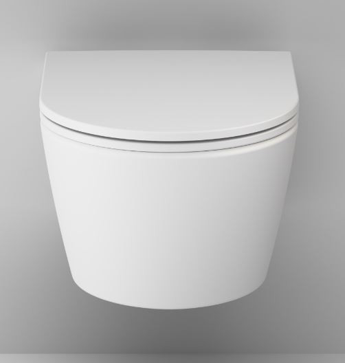 Унитаз подвесной Am.Pm Func FlashClean C8F1700MWSC безободковый с микролифтом белый матовый