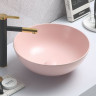 Раковина CeramaLux 104MP-3 41,5*41,5 накладная розовый матовый