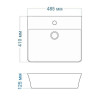 Раковина Maretti Sofia SF13NS80-844 48,5*41 накладная