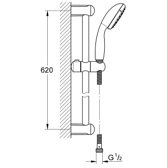 Комплект для ванны Grohe BauClassic 124404