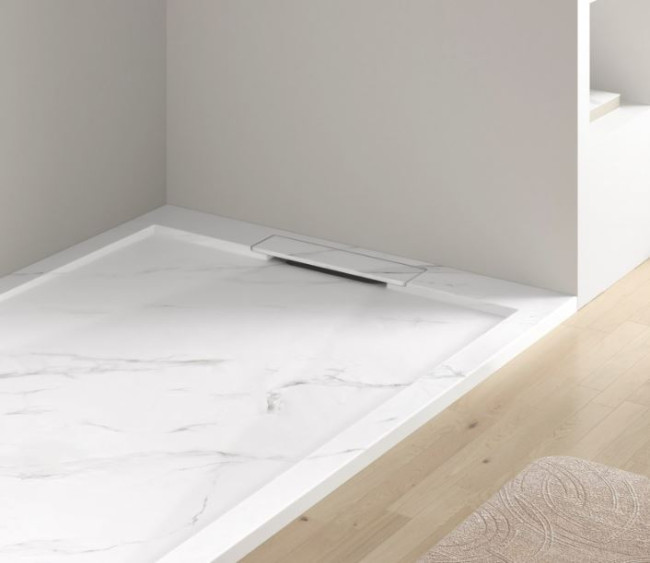 Поддон из искусственного камня Esbano ESP-LM128CB 120*80 белый мрамор