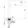 Смеситель Vincea Desire VBF-1D2CH для раковины высокий хром