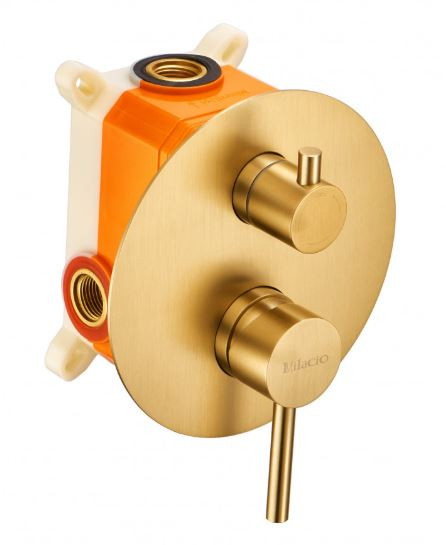 Душевая система Milacio Ultra MCU.150.GD встраиваемая брашированное золото