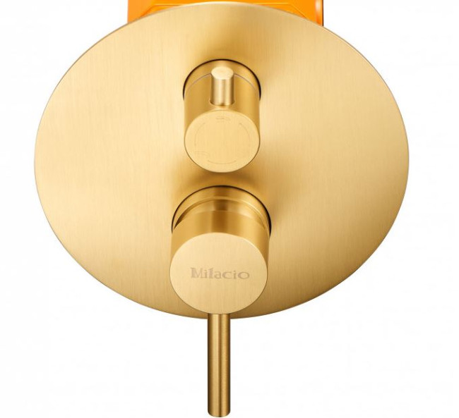 Душевая система Milacio Ultra MCU.150.GD встраиваемая брашированное золото